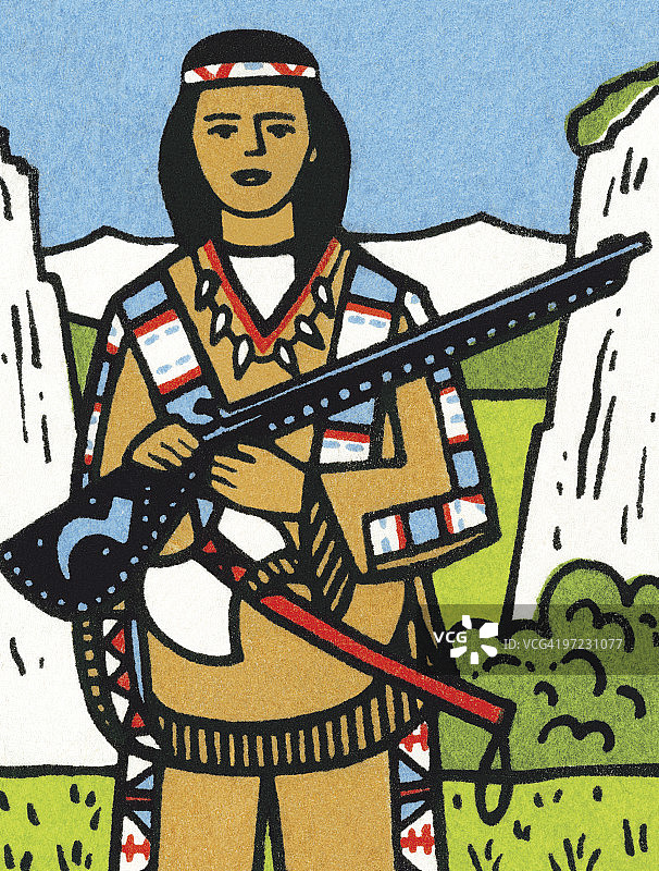 美洲原住民女人图片素材