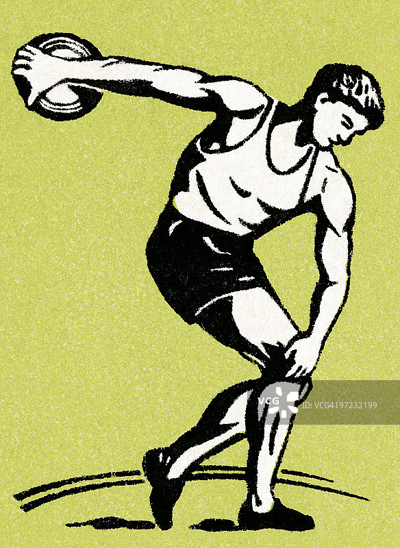 铁饼投掷图片素材