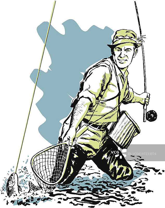 飞蝇钓图片素材