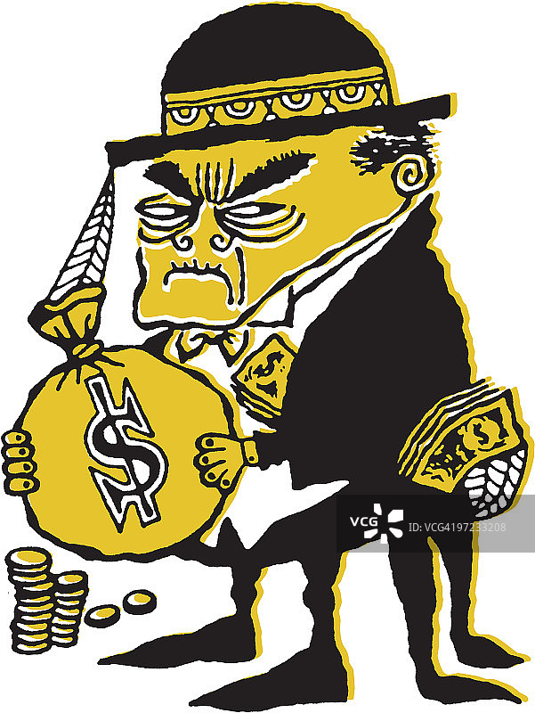 拿着钱的男子图片素材