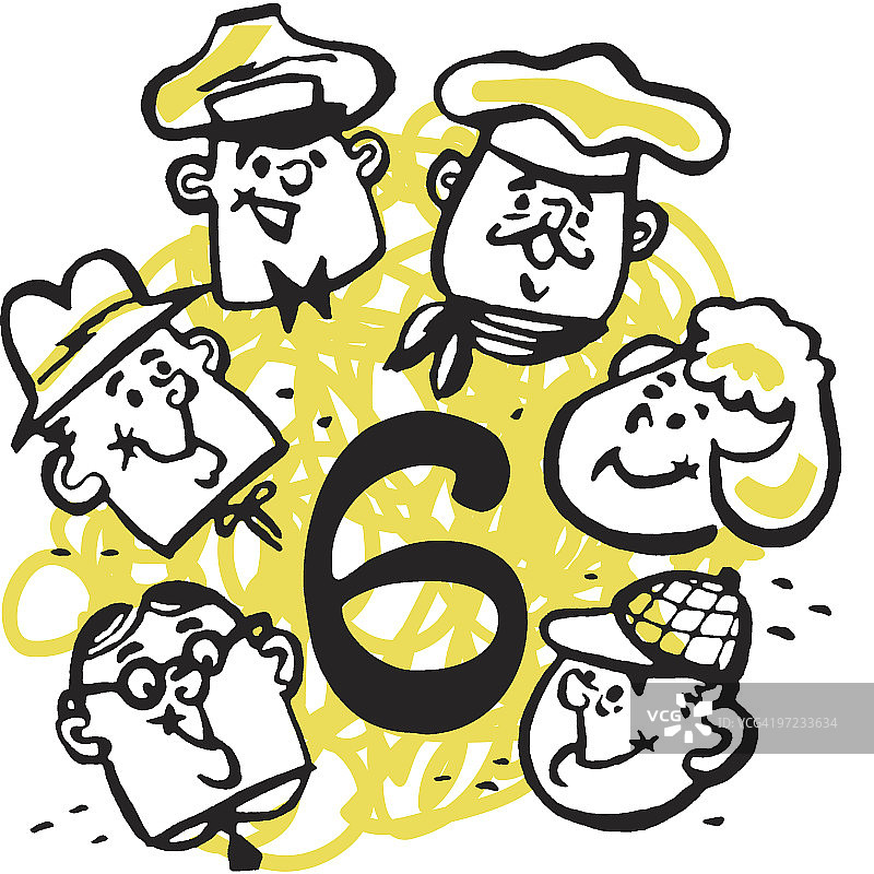 数字6图片素材