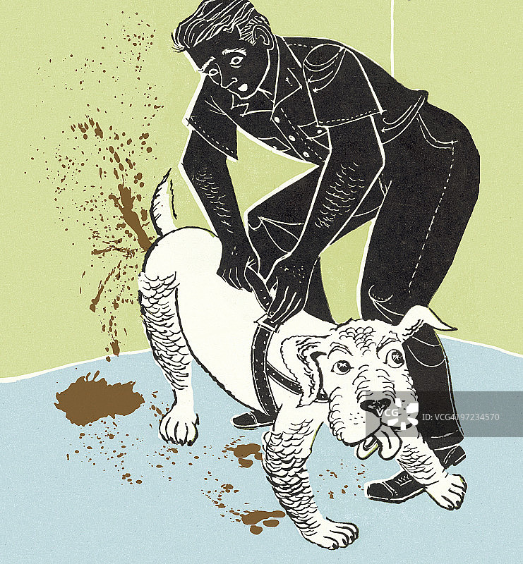 人与狗图片素材