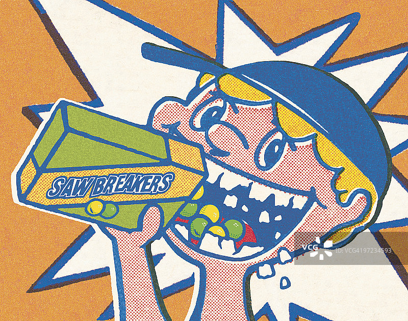 拿着糖果的男孩图片素材