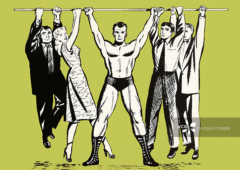 健壮的男人们图片素材