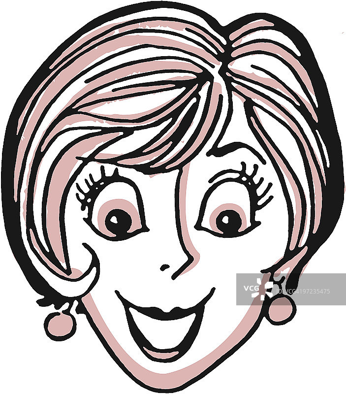 微笑的女人图片素材