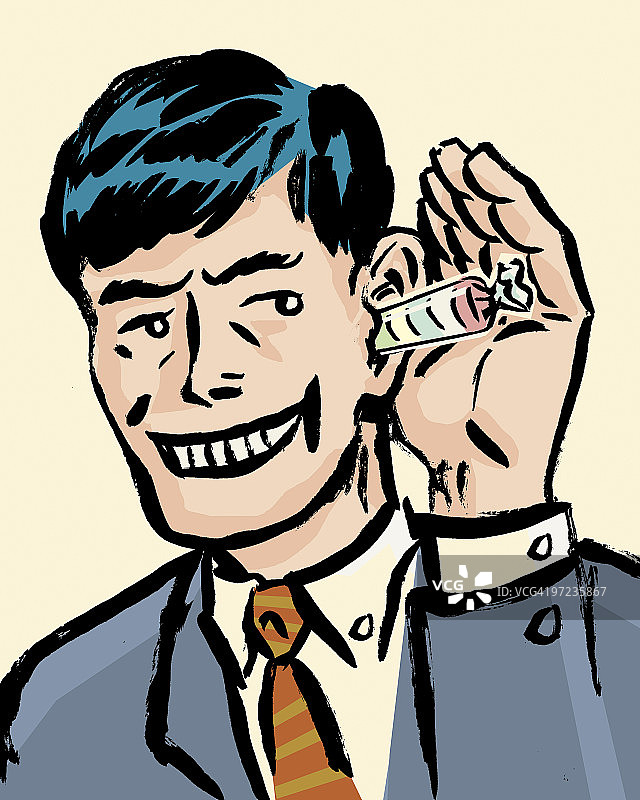 偷听图片素材