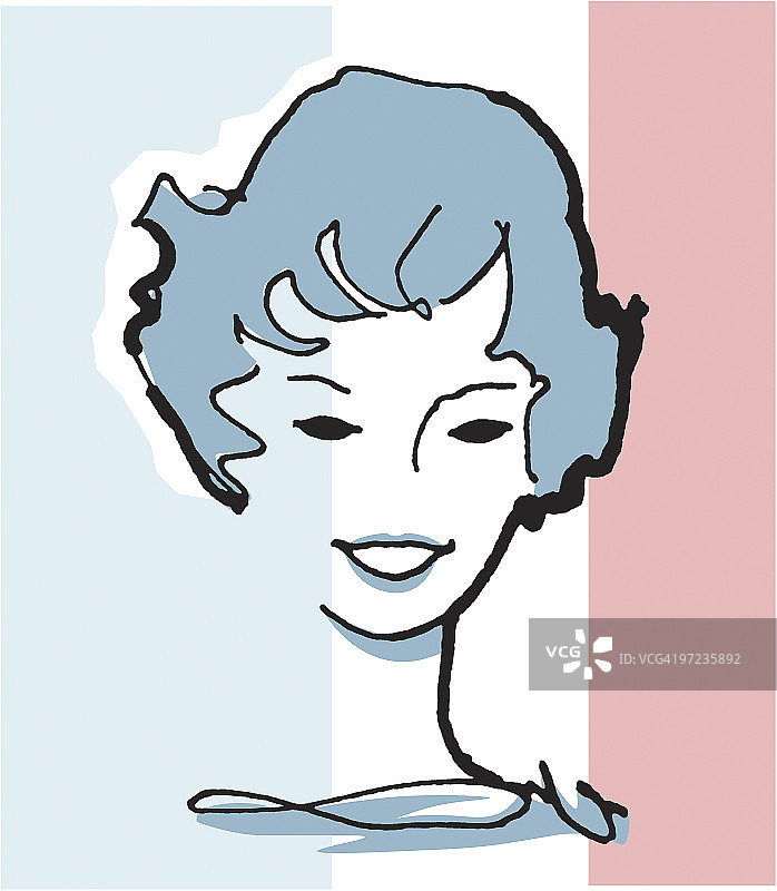 微笑的女人图片素材