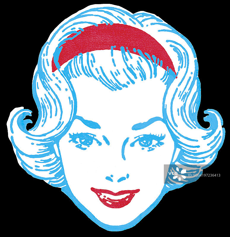 戴头巾的女人图片素材