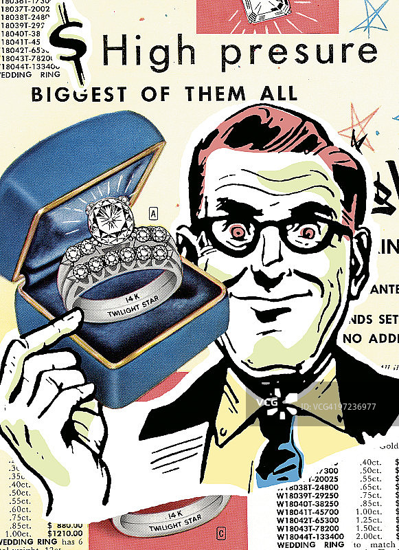 手持订婚戒指的男人图片素材