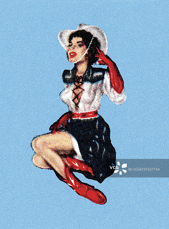 女牛仔图片素材