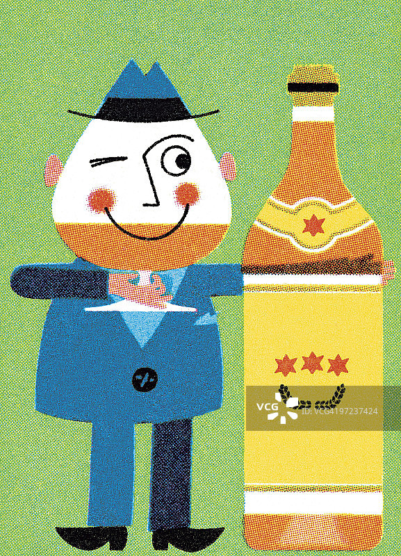 喝啤酒的男人图片素材