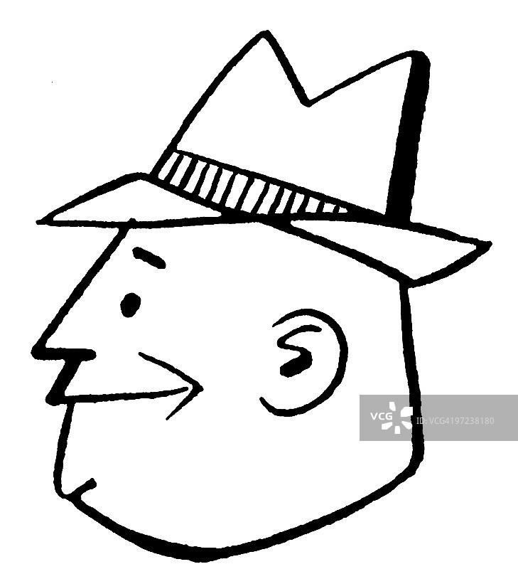 戴帽子的男人图片素材