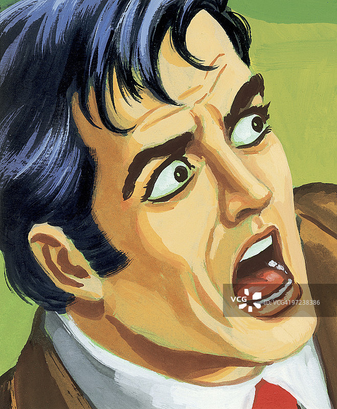 尖叫的男人图片素材