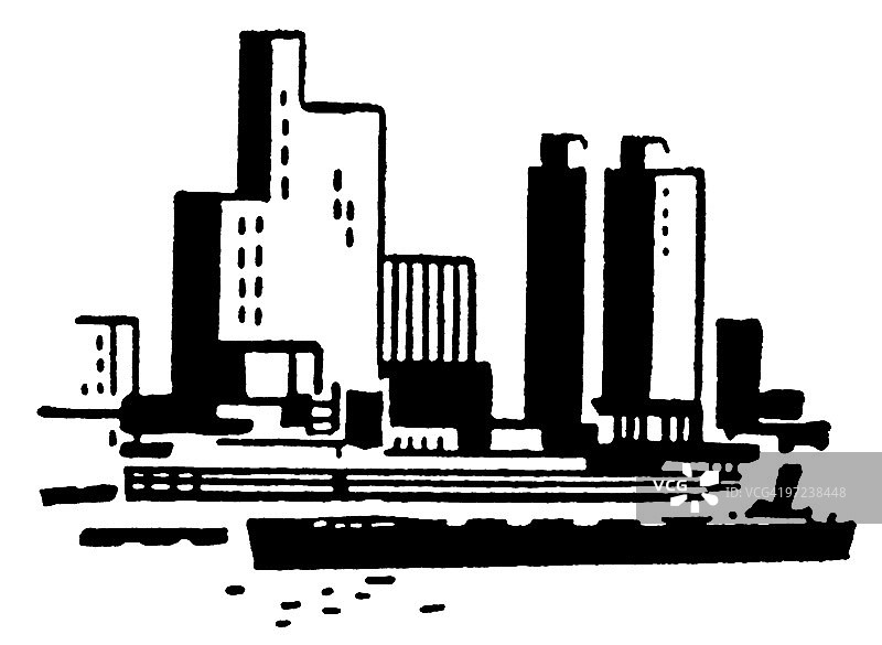 城市天际线图片素材