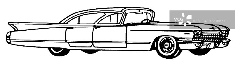 条纹凯迪拉克图片素材