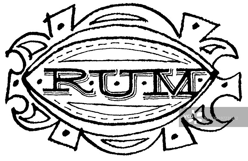 朗姆酒标签图片素材