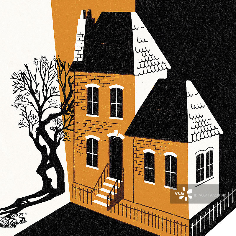 万圣节场景图片素材