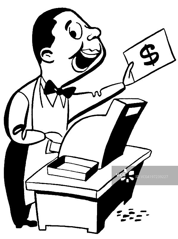 收银员图片素材