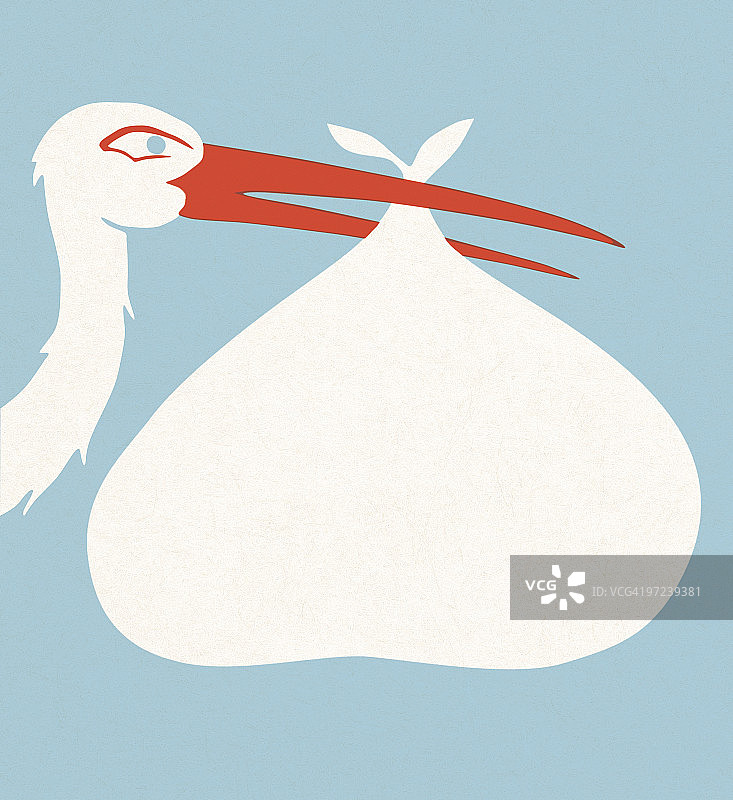 鹳鸟运送图片素材