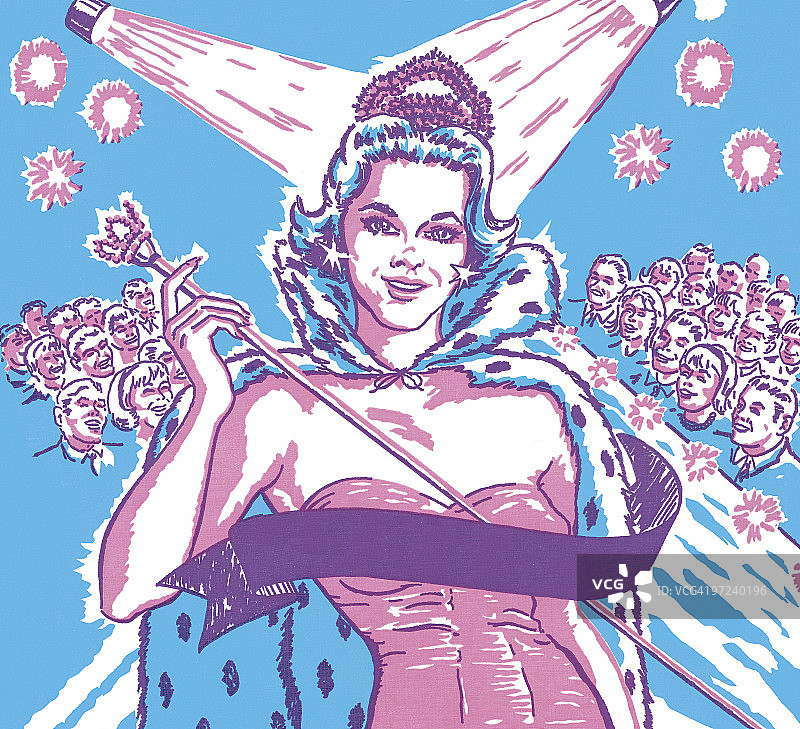 选美比赛获胜者图片素材