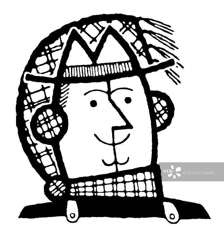 冬日里的男人图片素材