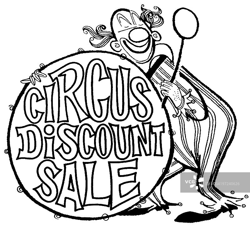 马戏团折扣促销图片素材