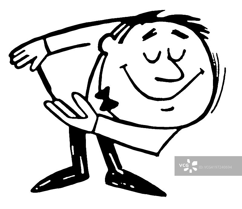 男人鞠躬图片素材