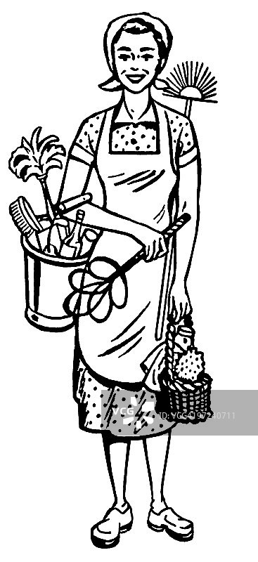 清洁女工图片素材
