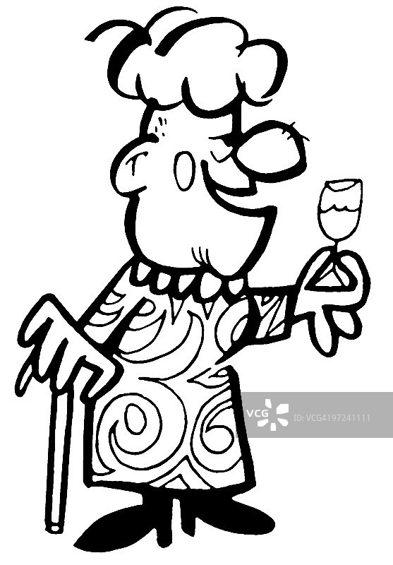 手持鸡尾酒的女人图片素材