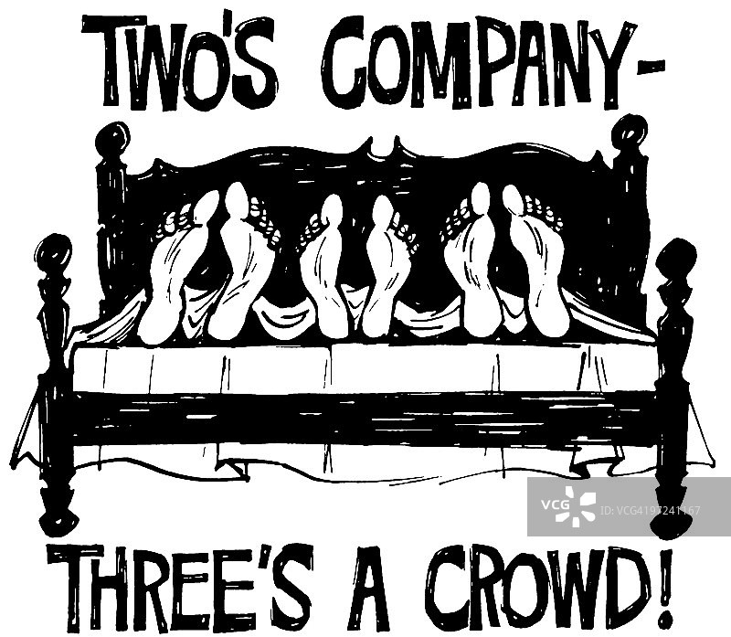 拥挤的床图片素材