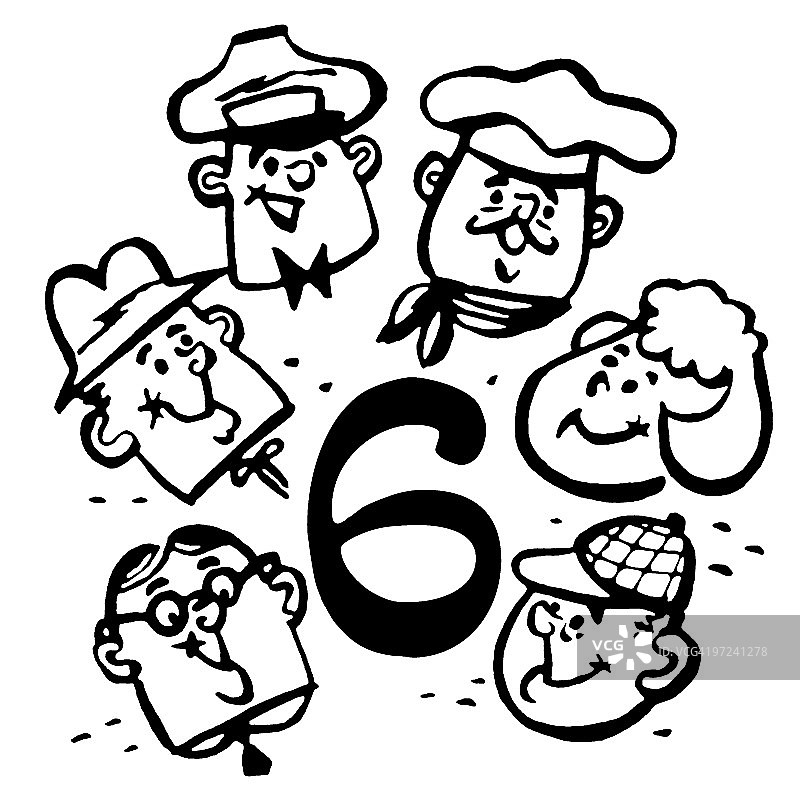 数字6图片素材