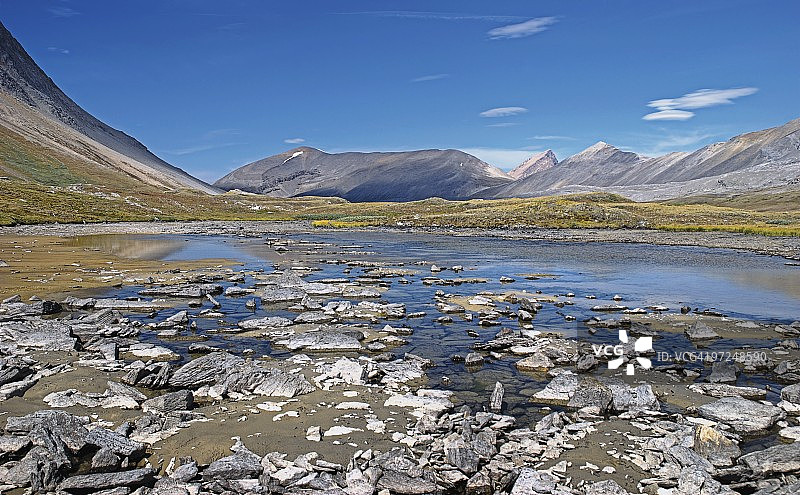 加拿大贾斯珀国家公园的威尔科克斯通道图片素材