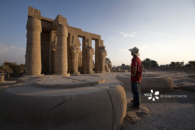 拉美西斯神庙，卢克索，埃及图片素材