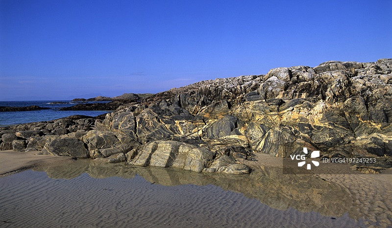 苏格兰内赫布里底群岛科尔岛图片素材
