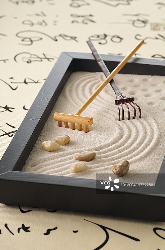 小型禅意花园图片素材