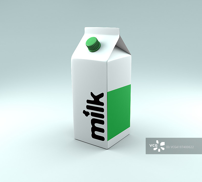 普通牛奶盒图片素材