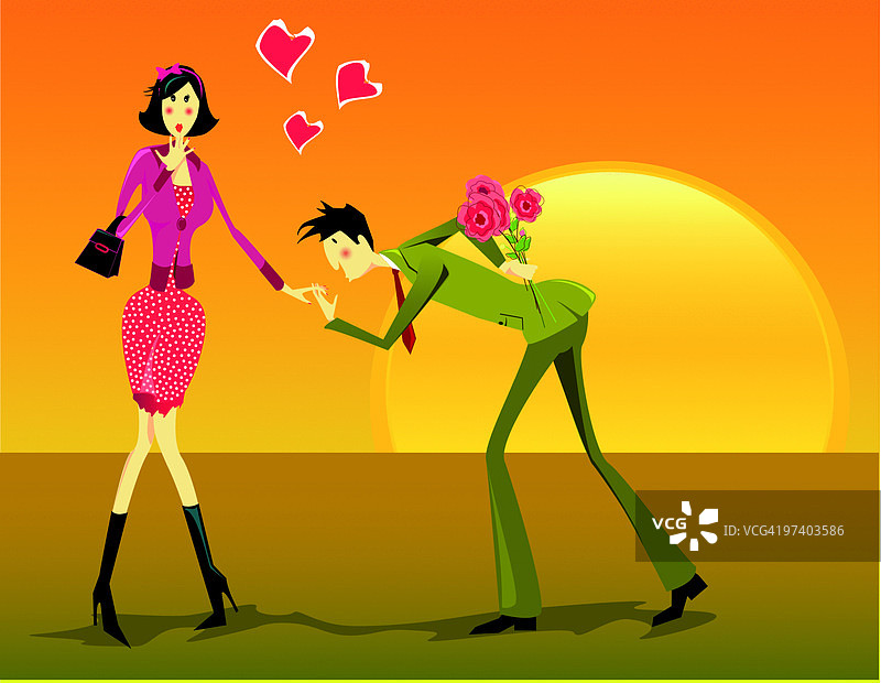 一吻定情图片素材