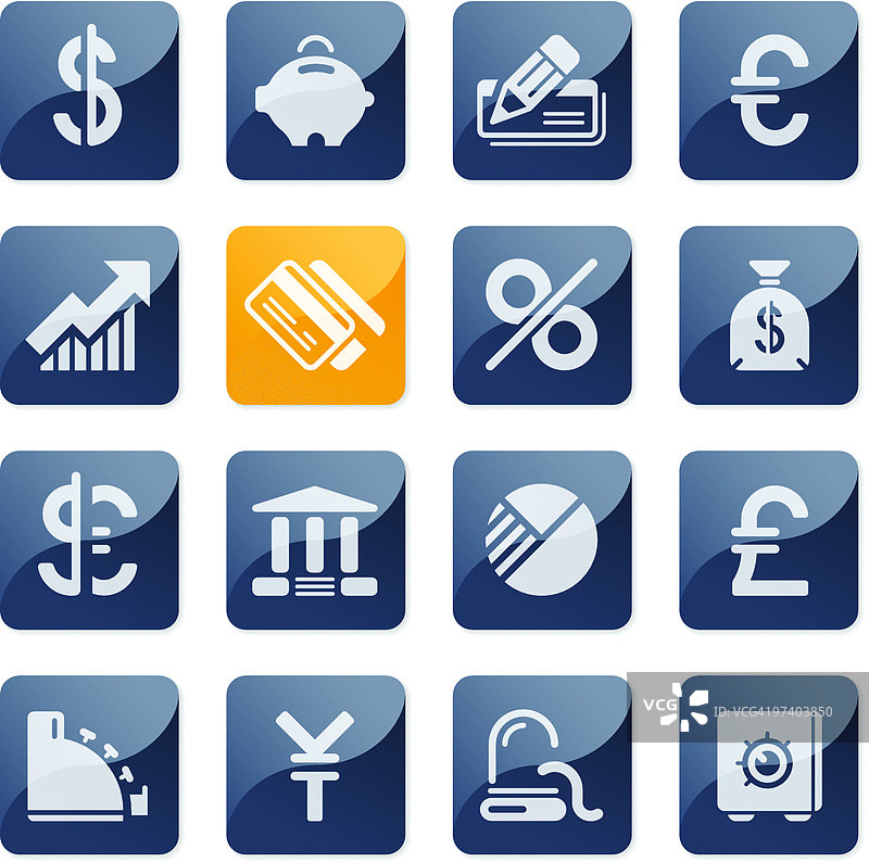 金融与银行图标|光面系列图片素材