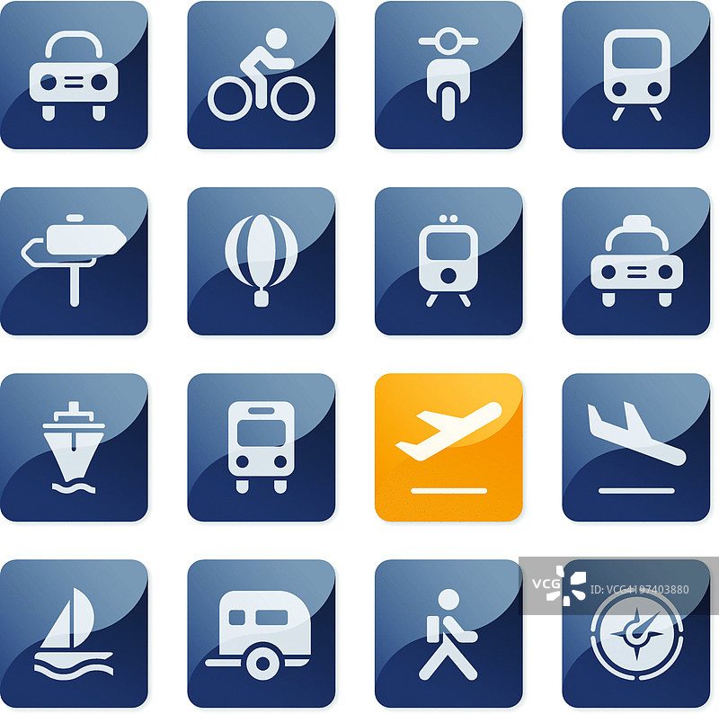 交通运输图标|光面系列图片素材