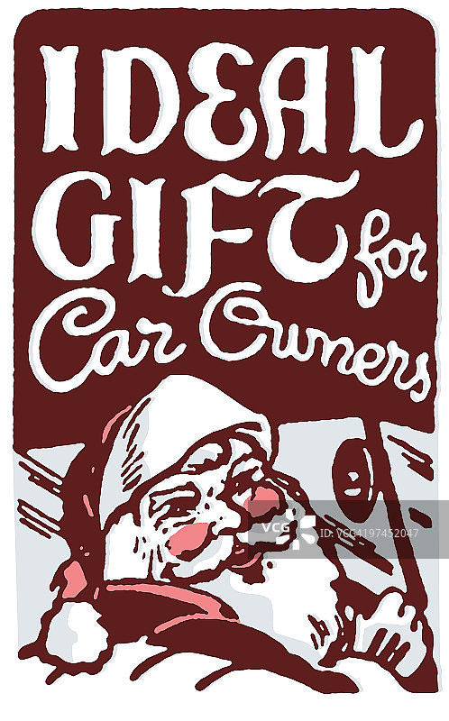 复古圣诞主题卡片图片素材