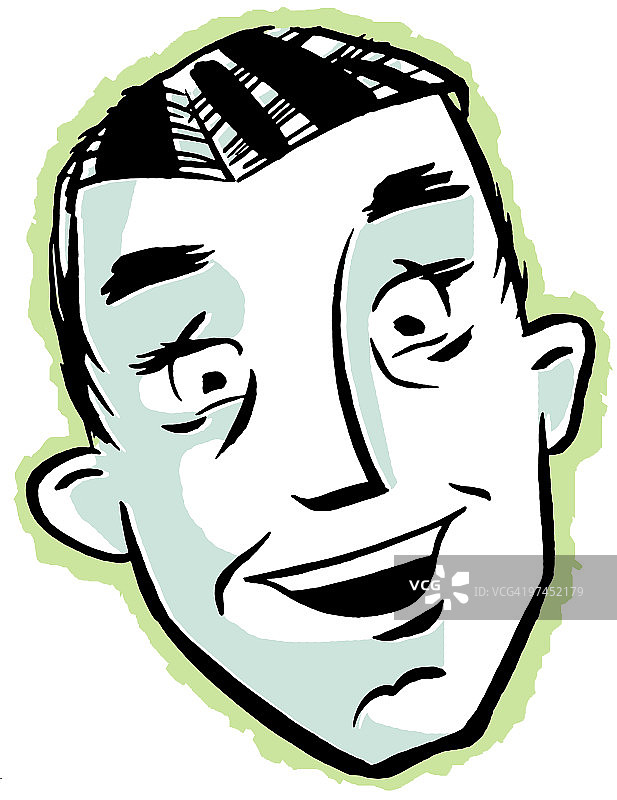 快乐的男人插画图片素材