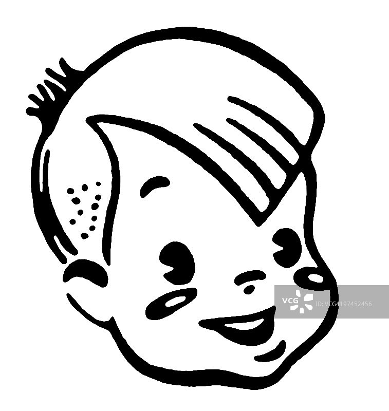 微笑男孩的肖像图片素材