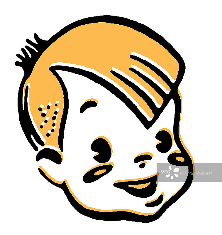 微笑男孩的肖像图片素材