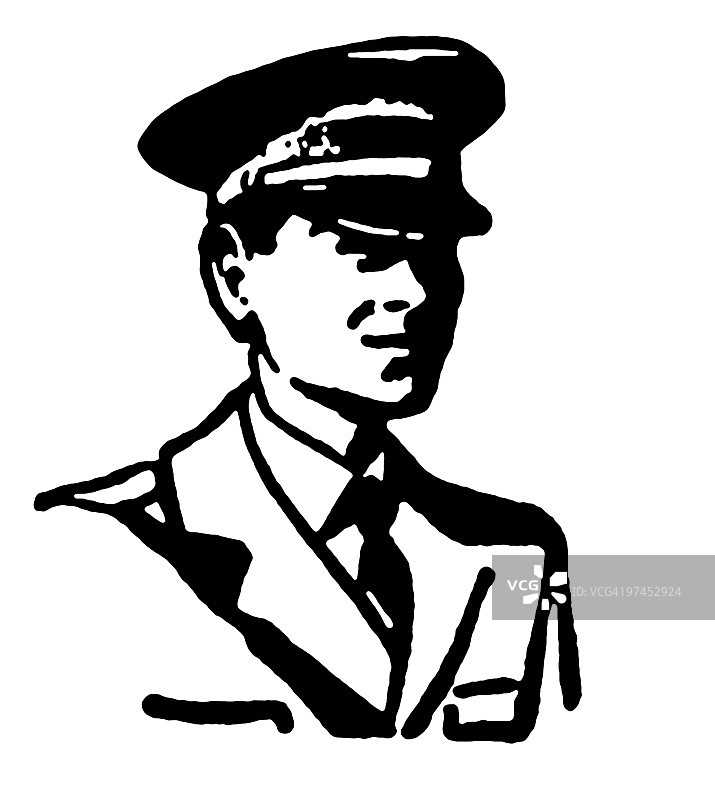 复古风格肖像黑白版本图片素材