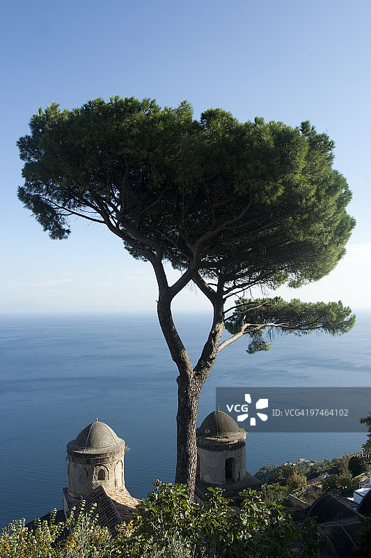 鲁佛洛别墅与海景图片素材