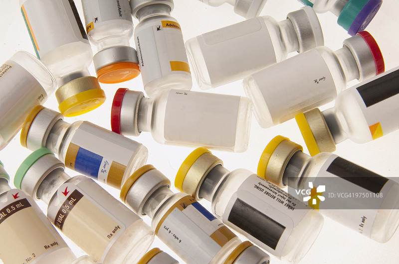 无标签疫苗瓶图片素材