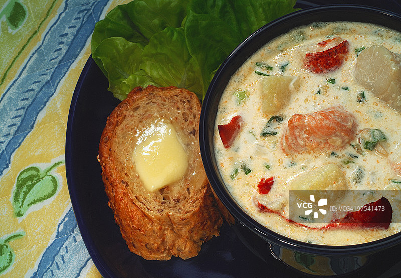 海鲜杂烩午餐图片素材