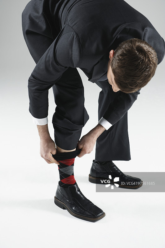 商人提袜子图片素材