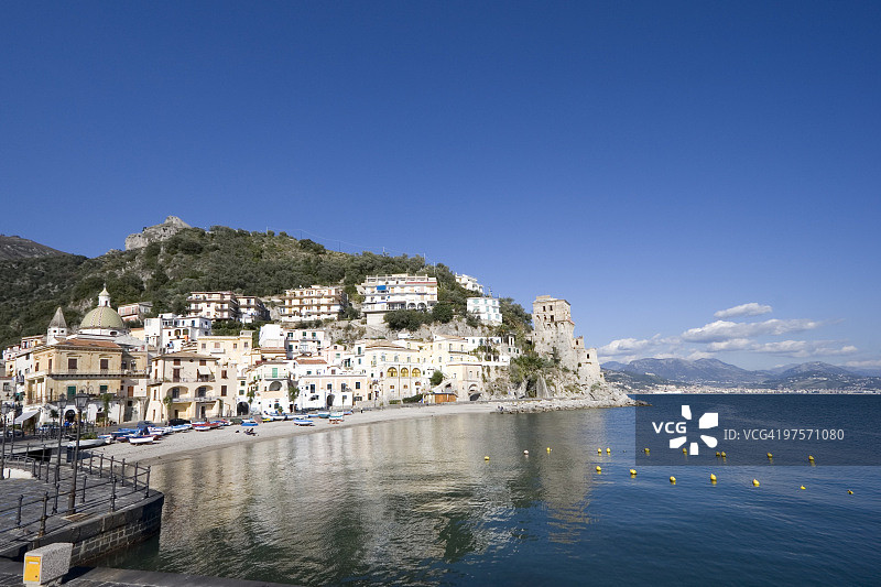 意大利阿马尔菲海岸的切塔拉小镇图片素材