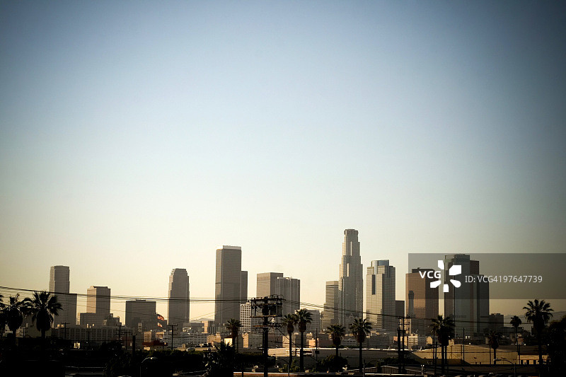 洛杉矶天际线图片素材